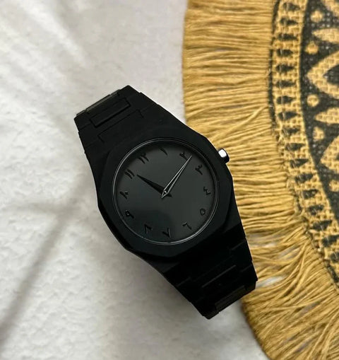 Arabic Aura Men & Women Stylish Slim Business Watch with Arabic Numeric Dial (With Box)